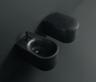 Унитаз Kerasan Nolita 531431 подвесной Черный матовый без сиденья